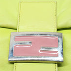 FENDI Mamma bucket Shoulder Bag Leather Green 2318 26424 00854704