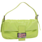 FENDI Mamma bucket Shoulder Bag Leather Green 2318 26424 00854704