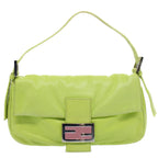 FENDI Mamma bucket Shoulder Bag Leather Green 2318 26424 00854704
