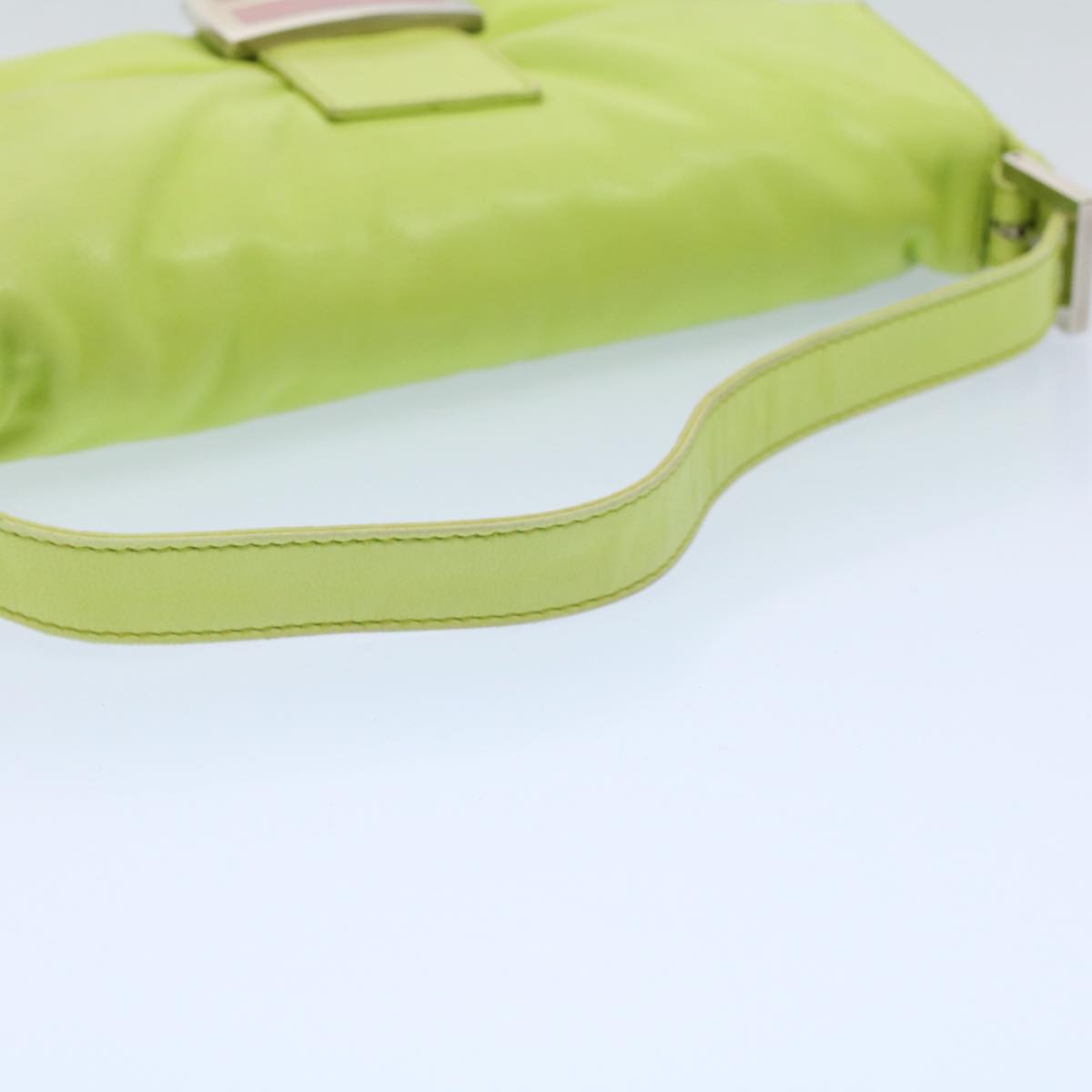 FENDI Mamma bucket Shoulder Bag Leather Green 2318 26424 00854704