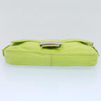 FENDI Mamma bucket Shoulder Bag Leather Green 2318 26424 00854704