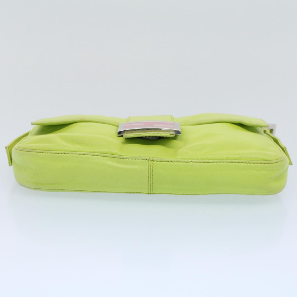 FENDI Mamma bucket Shoulder Bag Leather Green 2318 26424 00854704