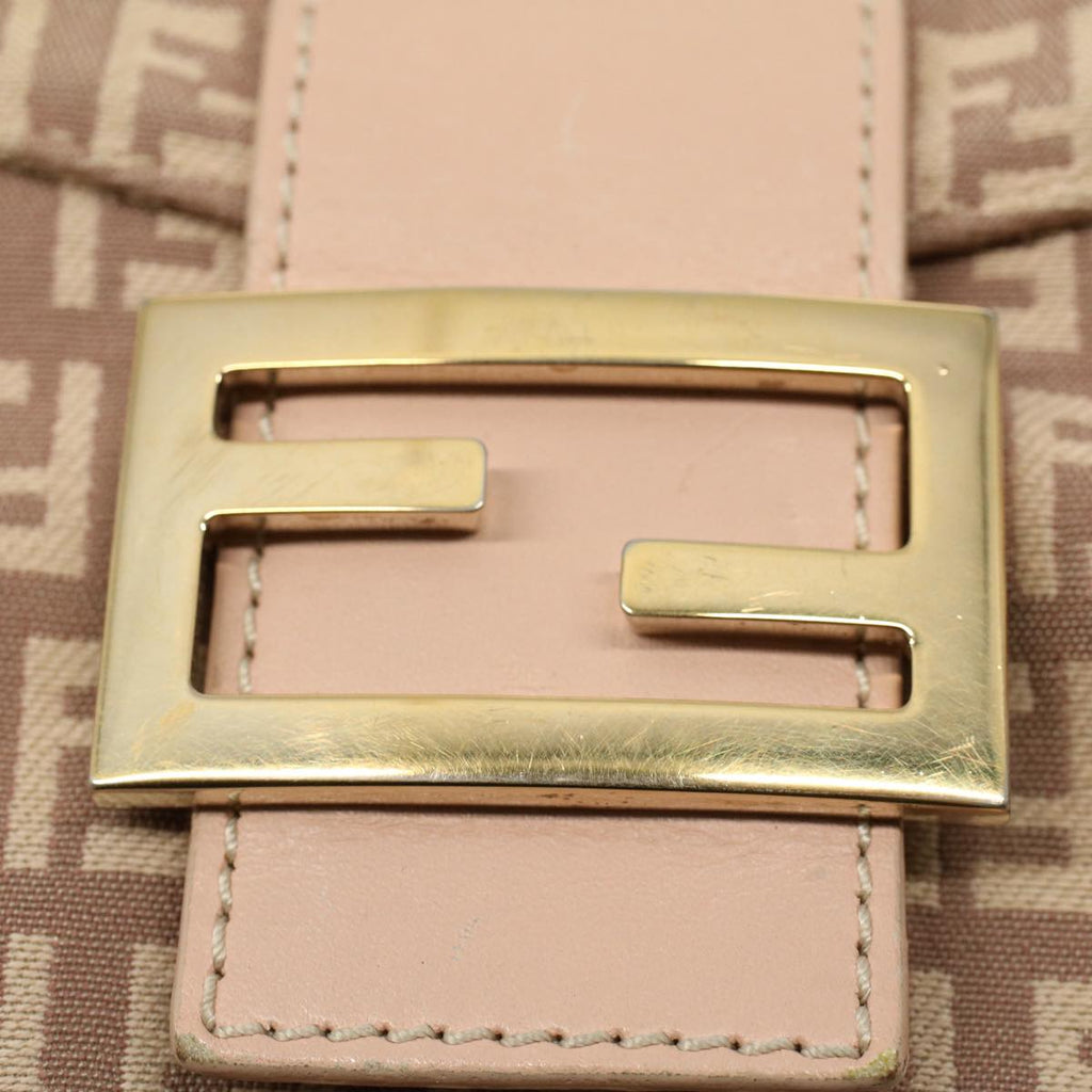 FENDI Zucchino Canvas Mamma bucket Hand Bag Beige54705
