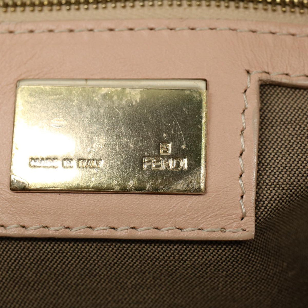 FENDI Zucchino Canvas Mamma bucket Hand Bag Beige54705