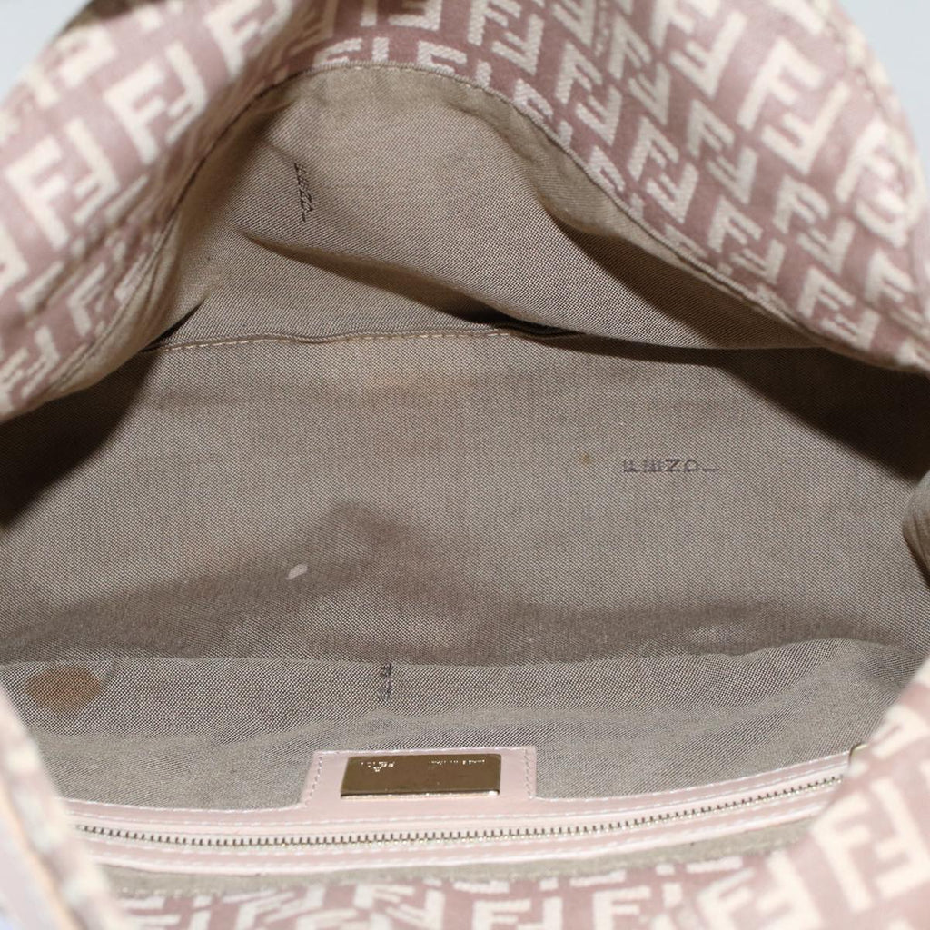FENDI Zucchino Canvas Mamma bucket Hand Bag Beige54705
