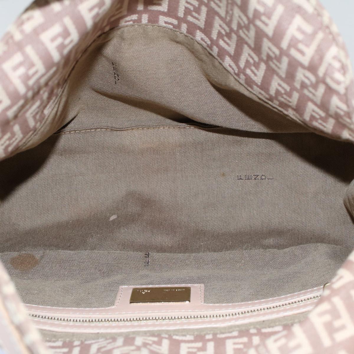 FENDI Zucchino Canvas Mamma bucket Hand Bag Beige54705