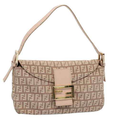 FENDI Zucchino Canvas Mamma bucket Hand Bag Beige54705