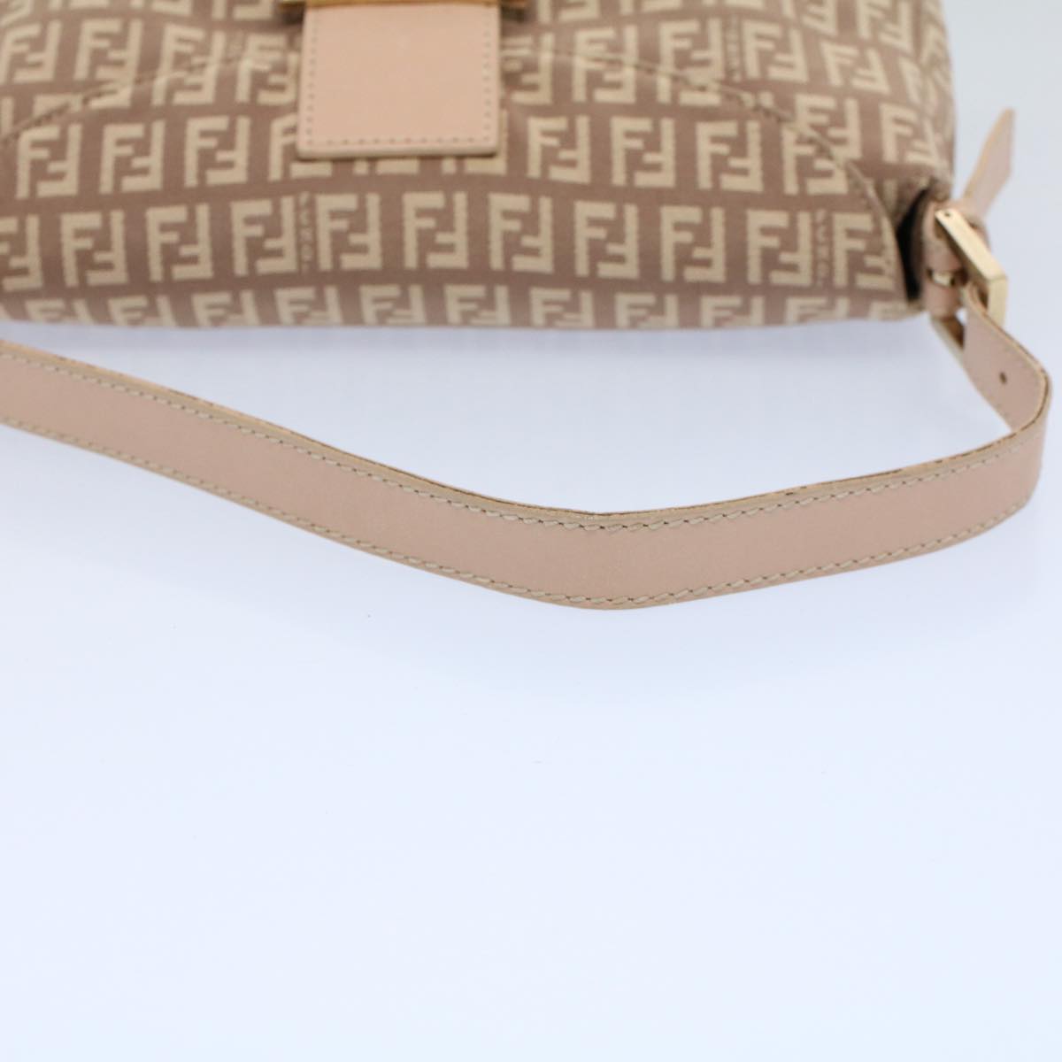 FENDI Zucchino Canvas Mamma bucket Hand Bag Beige54705