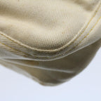 FENDI Mamma Baguette Shoulder Bag Canvas Beige Yellow54739