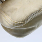 FENDI Mamma Baguette Shoulder Bag Canvas Beige Yellow54739