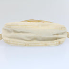 FENDI Mamma Baguette Shoulder Bag Canvas Beige Yellow54739