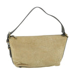 CELINE C Macadam Canvas Shoulder Bag Suede Beige  54789