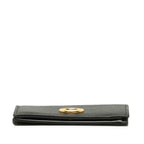 FENDI Double Folded Wallet 8MO837 in Black Leather Ladies