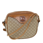 CELINE Macadam Canvas Shoulder Bag Beige  54801