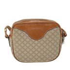 CELINE Macadam Canvas Shoulder Bag Beige  54801