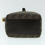 FENDI Zucca Canvas Hand Bag Black Brown54803
