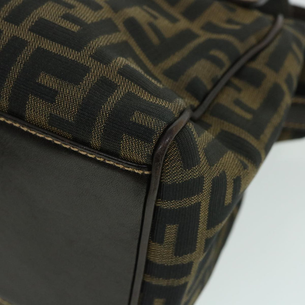 FENDI Zucca Canvas Hand Bag Black Brown54803