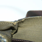 FENDI Zucca Canvas Hand Bag Black Brown54803