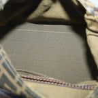 FENDI Zucca Canvas Hand Bag Black Brown54803