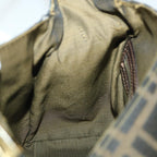 FENDI Zucca Canvas Hand Bag Black Brown54803