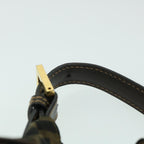 FENDI Zucca Canvas Hand Bag Black Brown54803