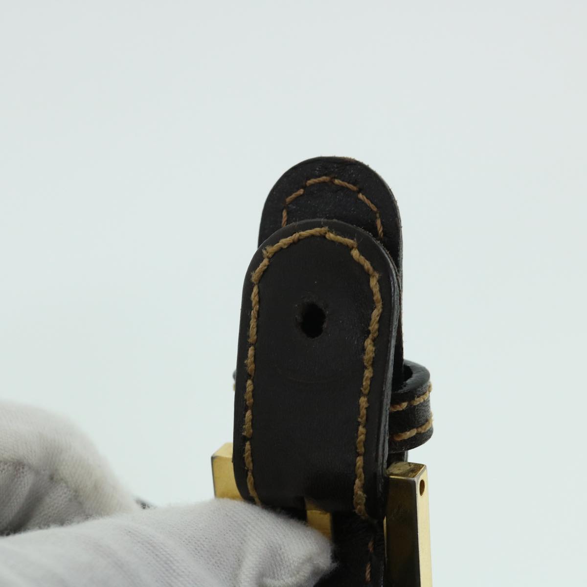 FENDI Zucca Canvas Hand Bag Black Brown54803