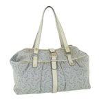CELINE C Macadam Canvas Tote Bag Blue  54807