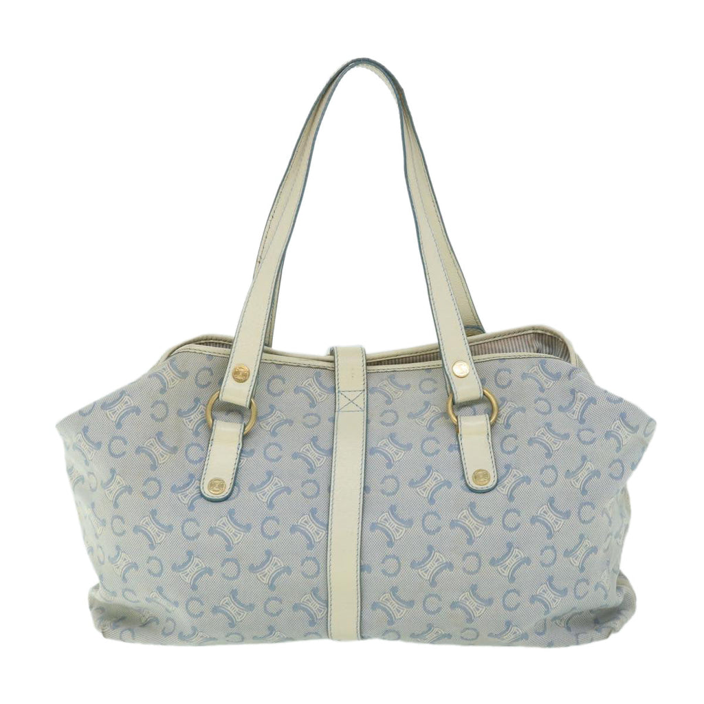 CELINE C Macadam Canvas Tote Bag Blue  54807