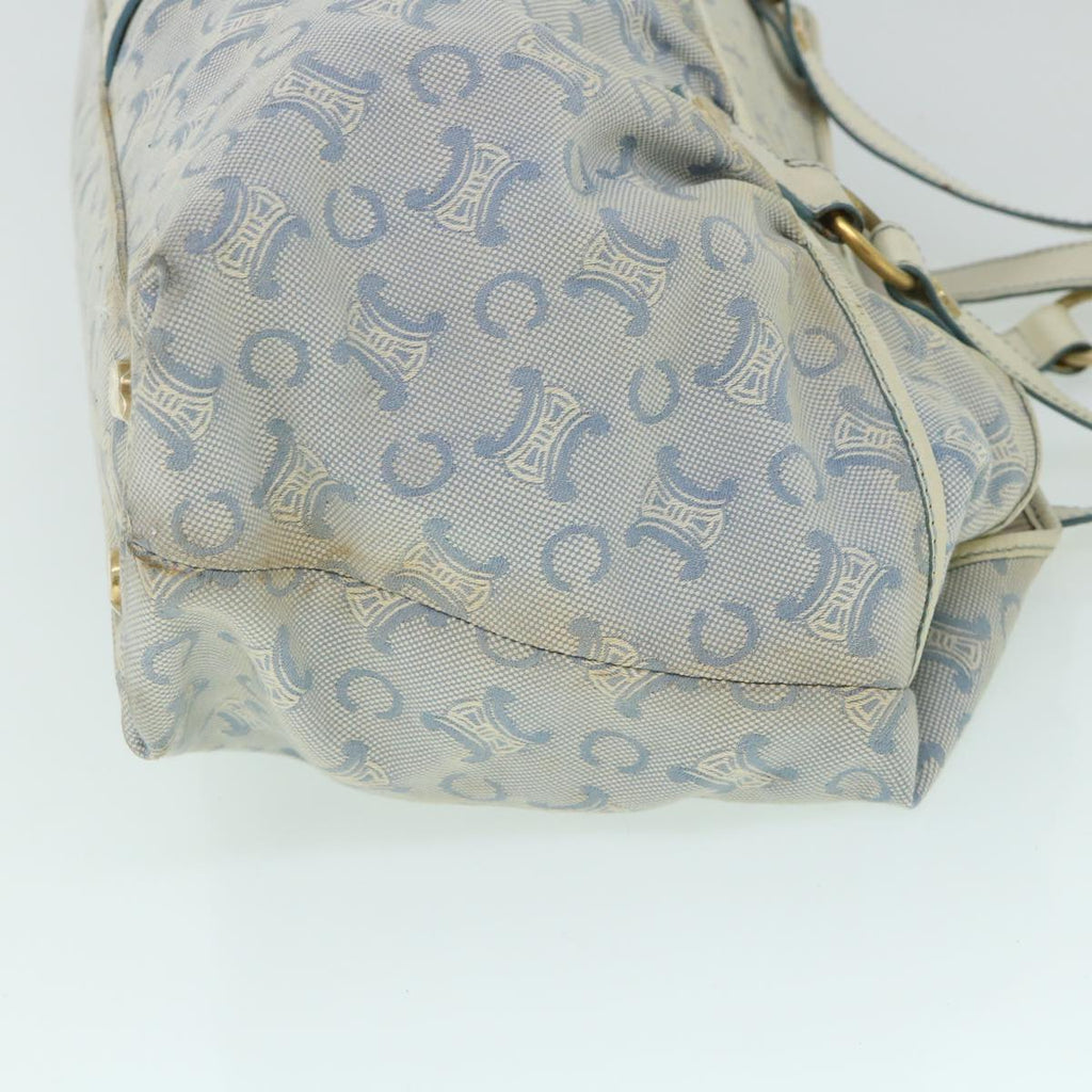 CELINE C Macadam Canvas Tote Bag Blue  54807
