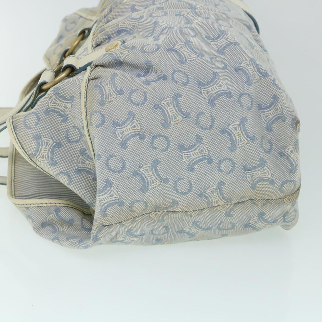 CELINE C Macadam Canvas Tote Bag Blue  54807