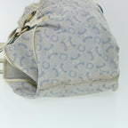 CELINE C Macadam Canvas Tote Bag Blue  54807