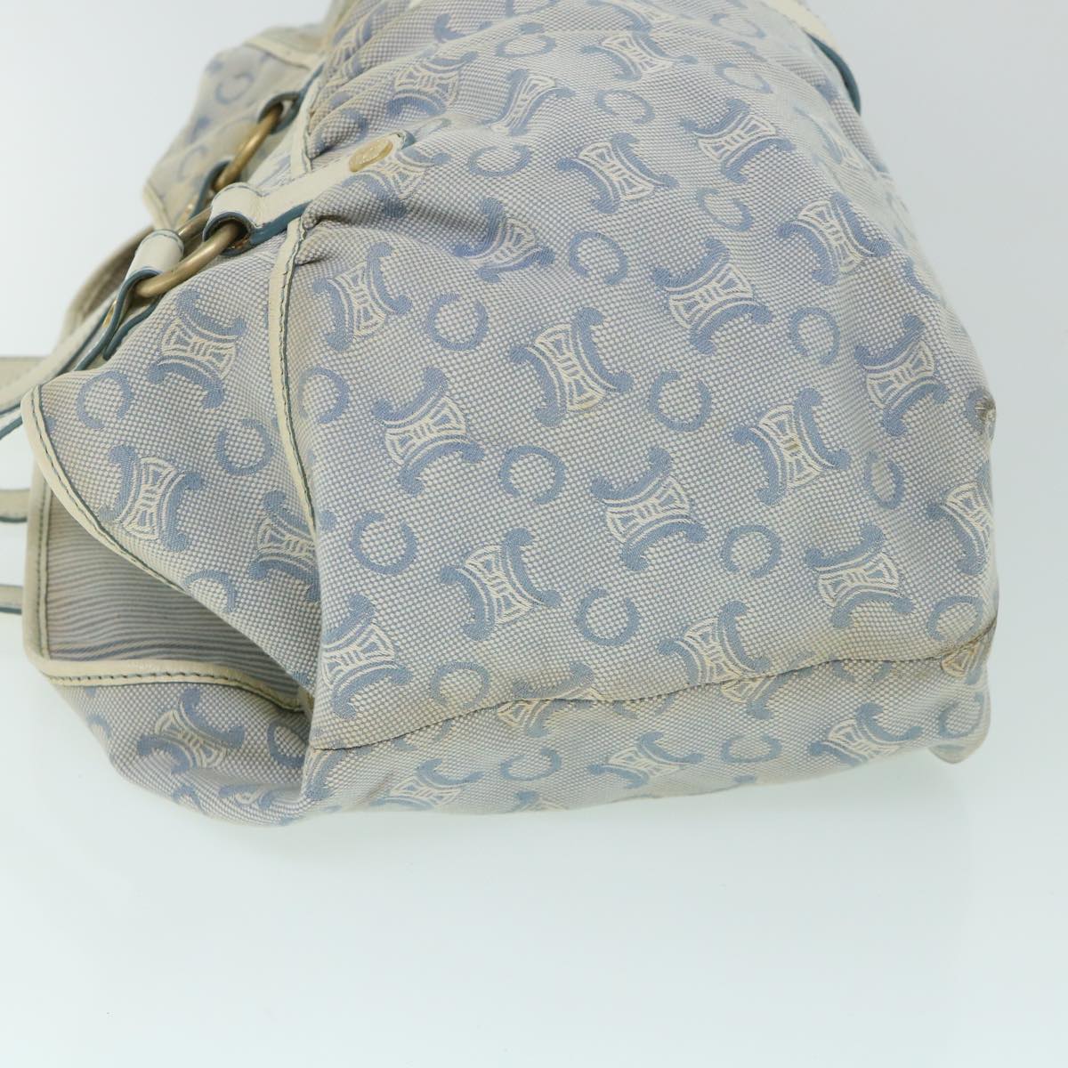 CELINE C Macadam Canvas Tote Bag Blue  54807