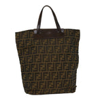 FENDI Zucca Canvas Hand Bag Brown54812