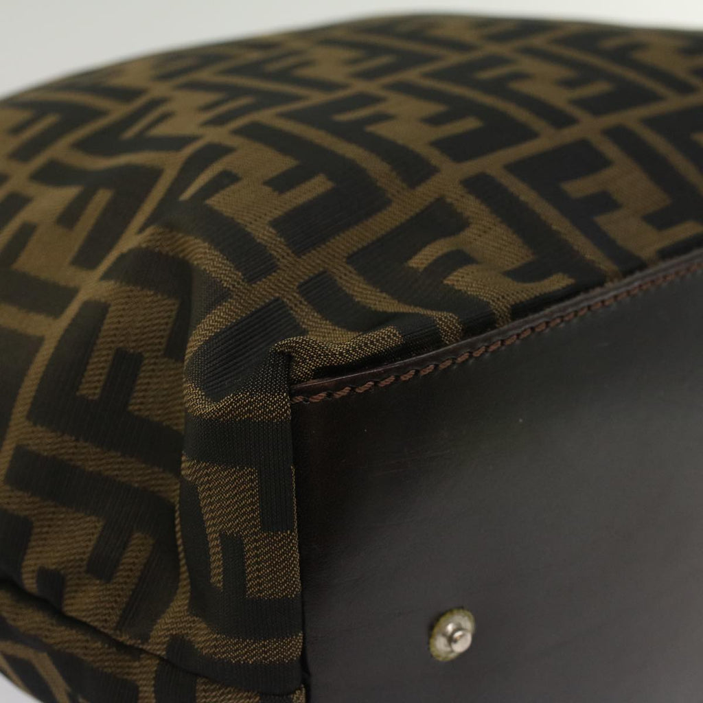 FENDI Zucca Canvas Hand Bag Brown54812