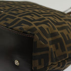FENDI Zucca Canvas Hand Bag Brown54812