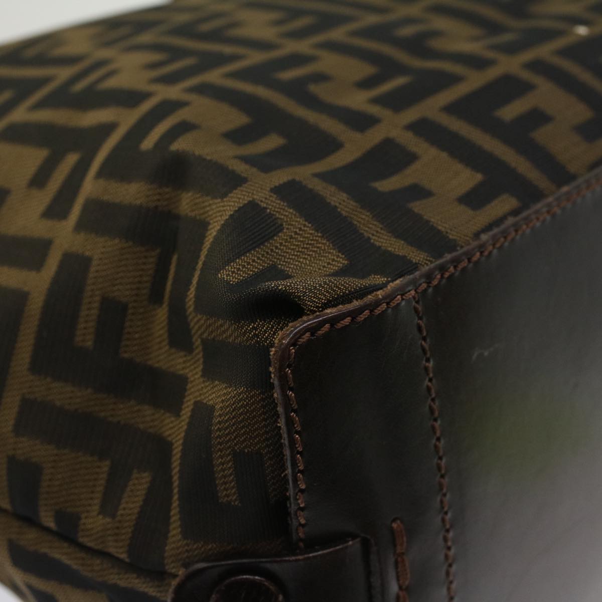 FENDI Zucca Canvas Hand Bag Brown54812