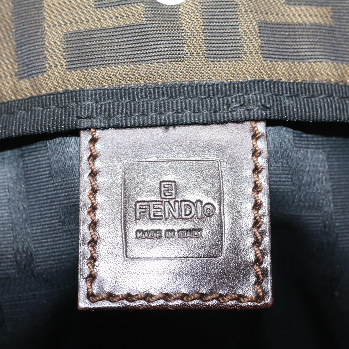 FENDI Zucca Canvas Hand Bag Brown54812