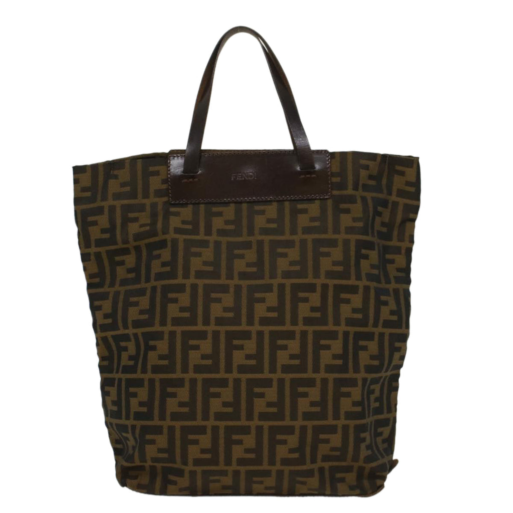 FENDI Zucca Canvas Hand Bag Brown54812