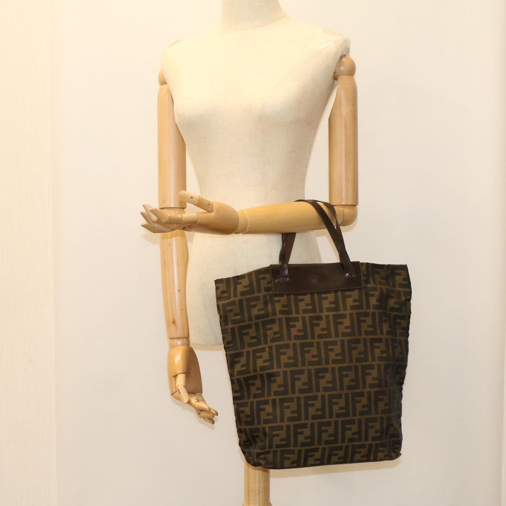 FENDI Zucca Canvas Hand Bag Brown54812