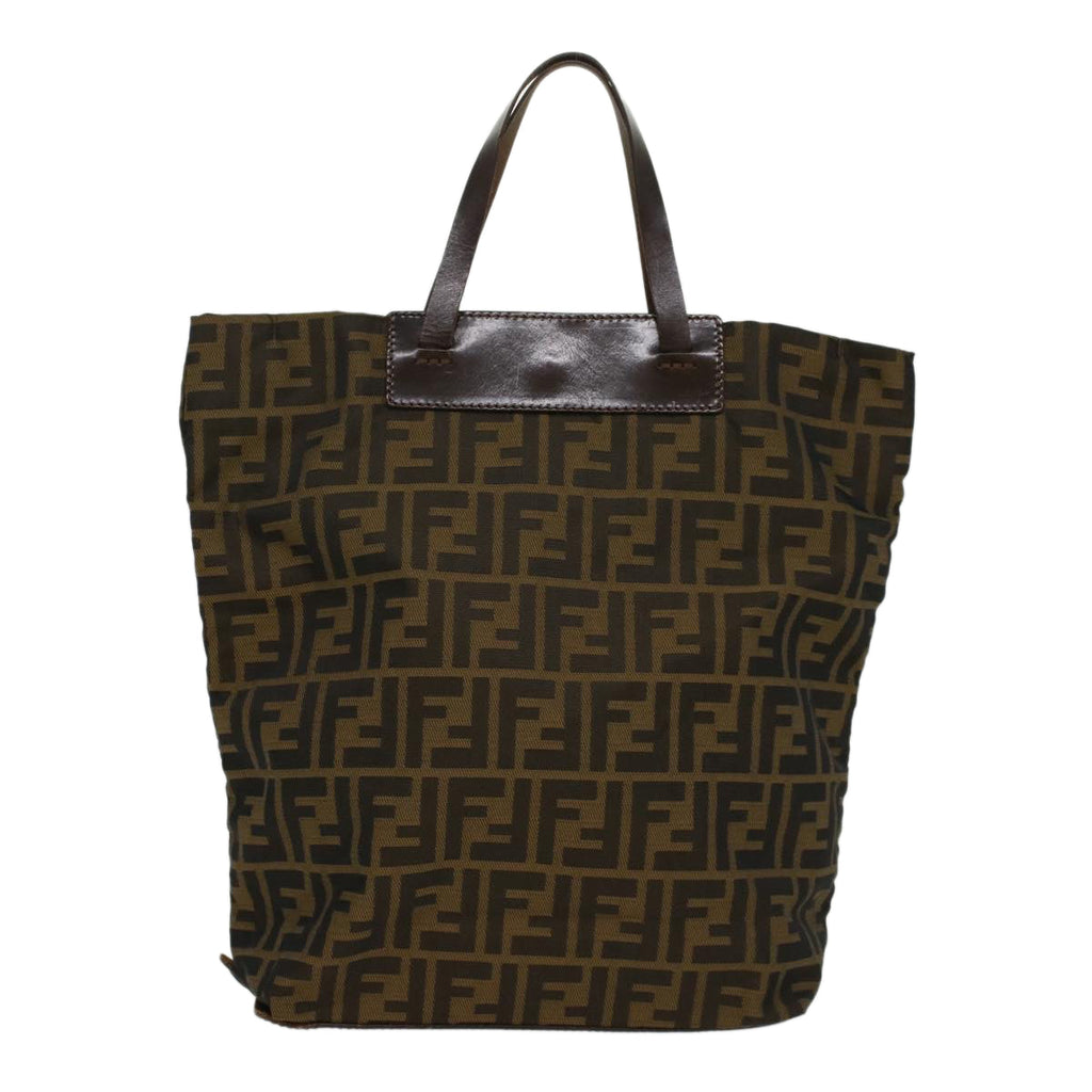 FENDI Zucca Canvas Hand Bag Brown54812