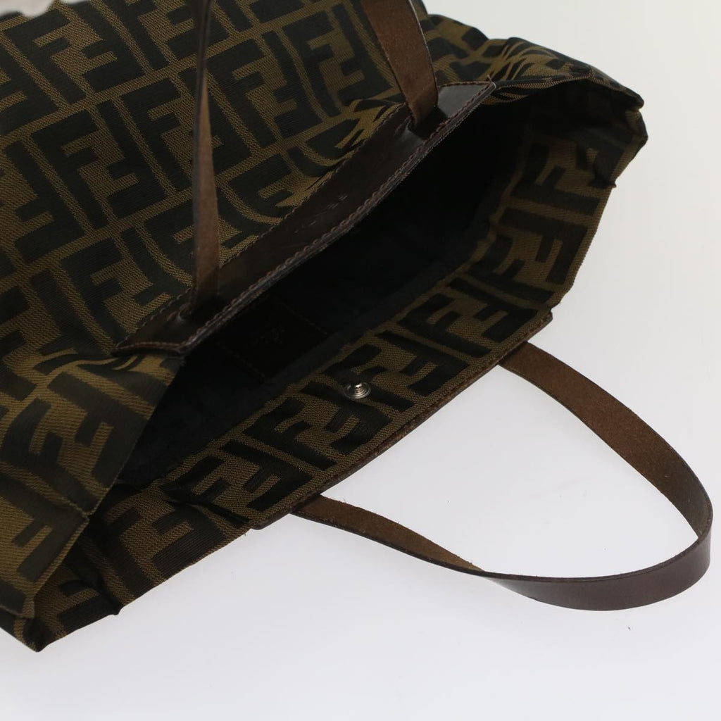 FENDI Zucca Canvas Hand Bag Brown54812