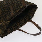 FENDI Zucca Canvas Hand Bag Brown54812