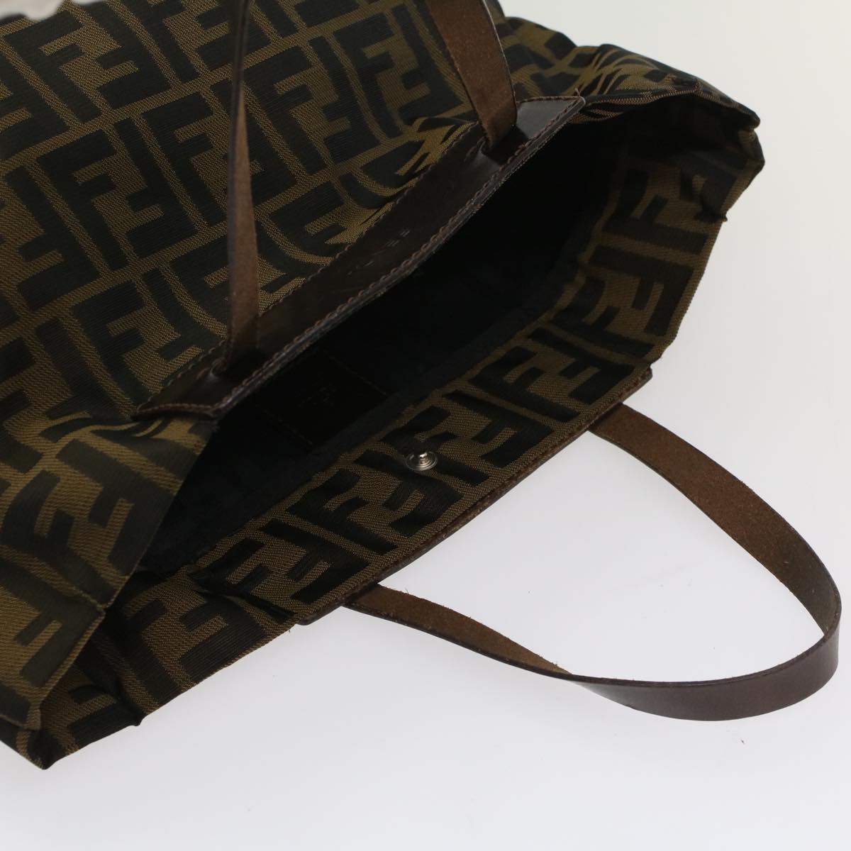 FENDI Zucca Canvas Hand Bag Brown54812