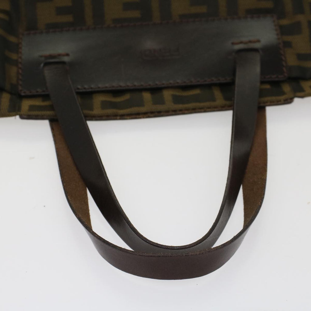 FENDI Zucca Canvas Hand Bag Brown54812