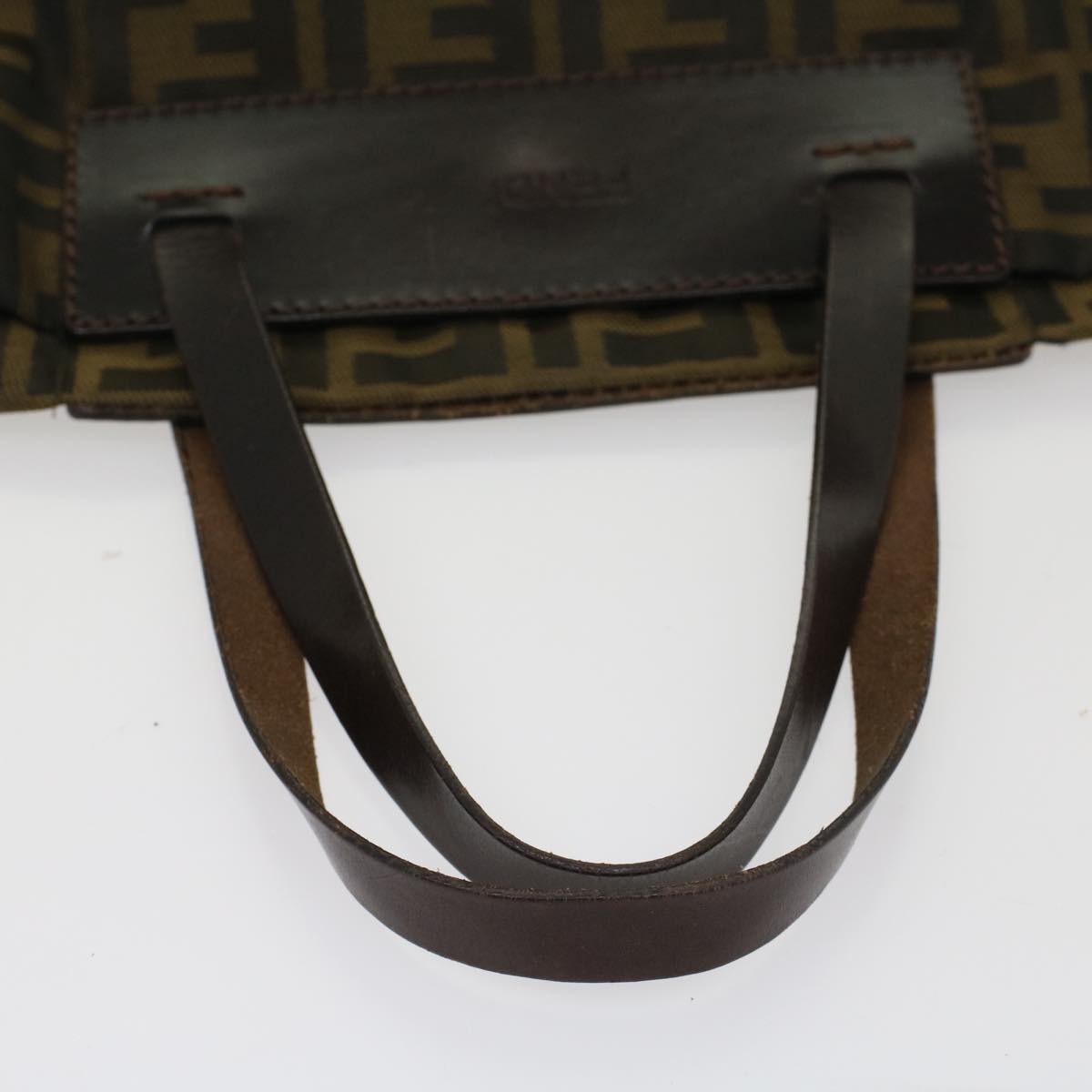 FENDI Zucca Canvas Hand Bag Brown54812
