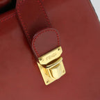 FENDI Leopard Boston Bag Canvas Brown54817