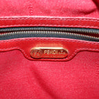 FENDI Leopard Boston Bag Canvas Brown54817
