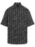 Balenciaga long sleeve shirt BLACK WHITE