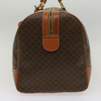 CELINE Macadam Canvas Boston Bag PVC Leather Brown  54831