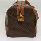 CELINE Macadam Canvas Boston Bag PVC Leather Brown  54831